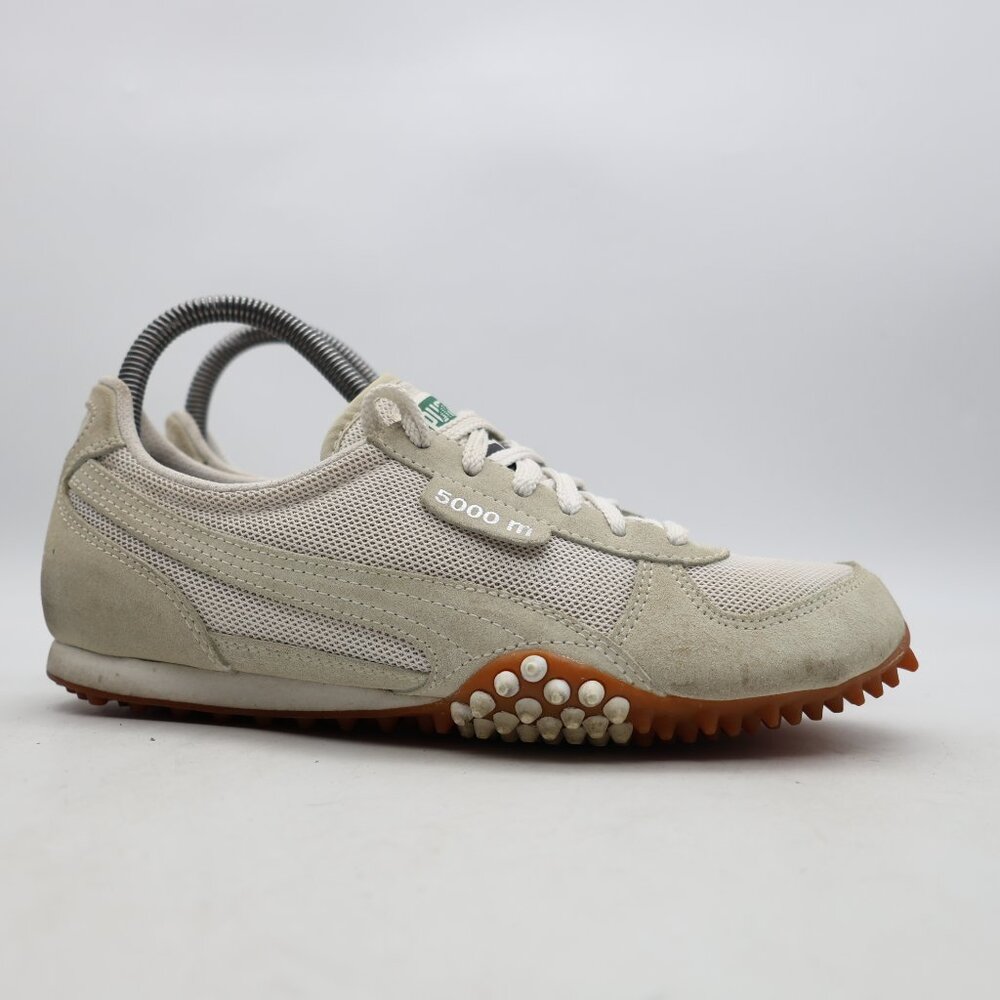 Puma 5000M Low Suede Trainer Men’s 5.5 Women's 7 Gray Athletic Sneaker Lace Up